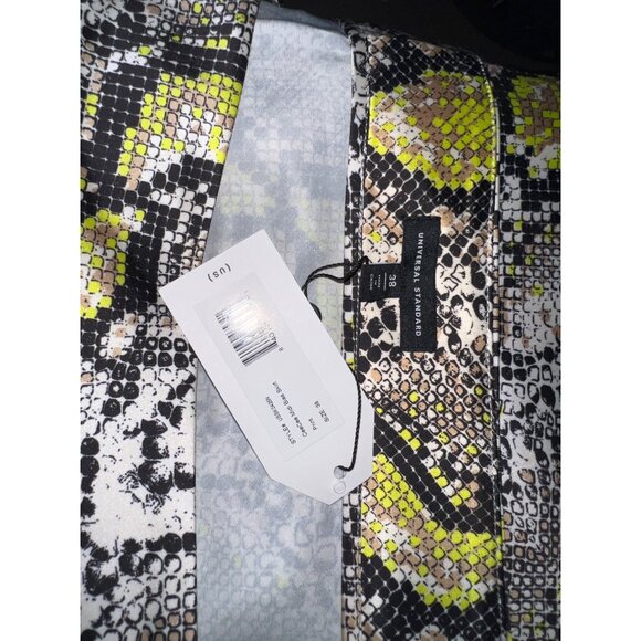 Universal Standard CeeCee Python Midi Bias Skirt Sz 38 (4XL) Womens Satin Slip S - Picture 5 of 10